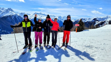 Ski-und Badespass in Scuol